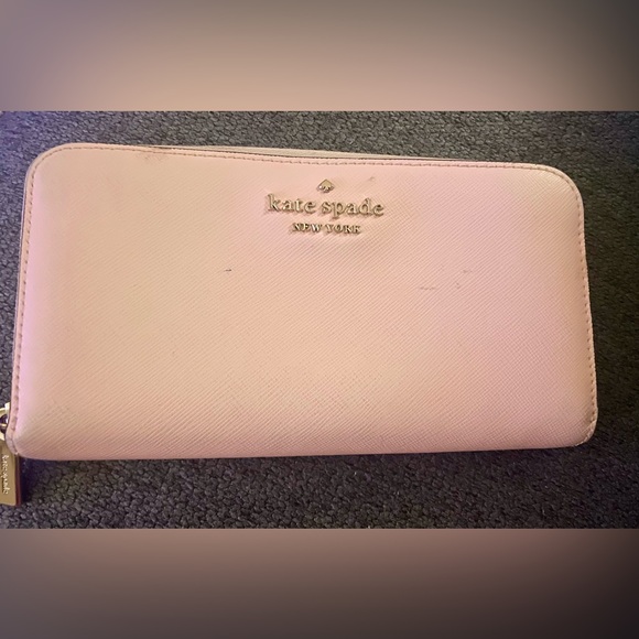 Kate Spade Blush Pink zip-around continental wallet - Picture 1 of 10